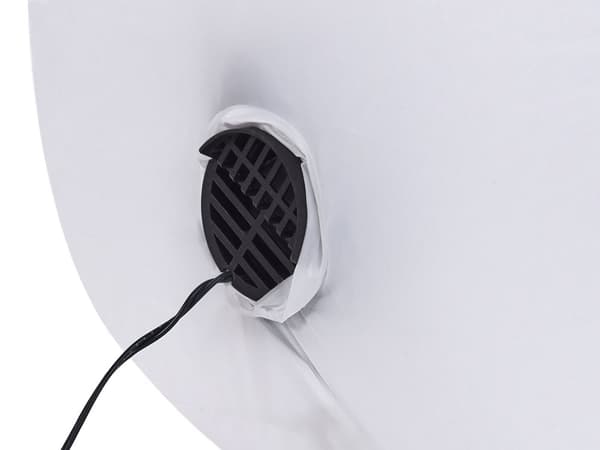 Udendørs LED Lys Hvid Polyester Plastik 200 cm Oppustelig Snemand Figur Design Lysshow Julepynt Dekoration til Haven Inspiration
