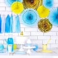Miniatyrbild 3 av 4: Pappersdekoration Guld 3-pack