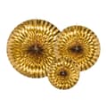 Miniatyrbild 1 av 4: Pappersdekoration Guld 3-pack