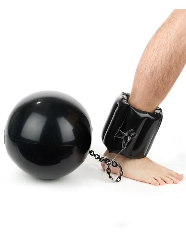 Kanonkule med oppblåsbar fangekjede.Size-One size