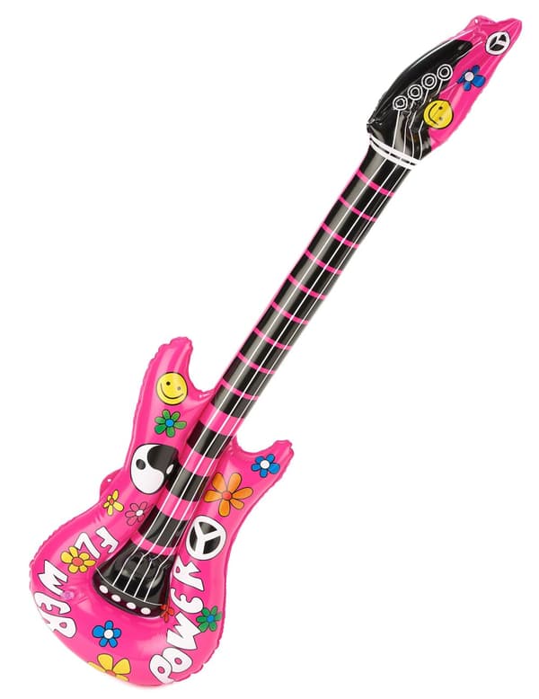 oppustelig lyserød Guitar.Size-One size