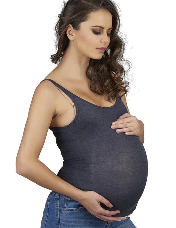 Oppblåsbar mage av pukkelrygg gravid kvinne julenisse voksen.Size-One size