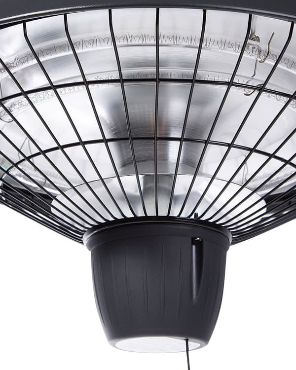 Patio Elektrisk Värmare Svart Tak Hängande 2.1kW