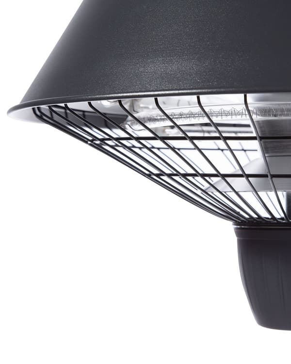 Patio Elektrisk Värmare Svart Tak Hängande 2.1kW