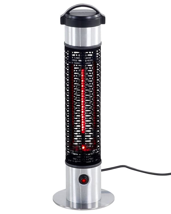 Terassilämmitin alumiini seisova 800W hopea 64 cm VEZUVIO