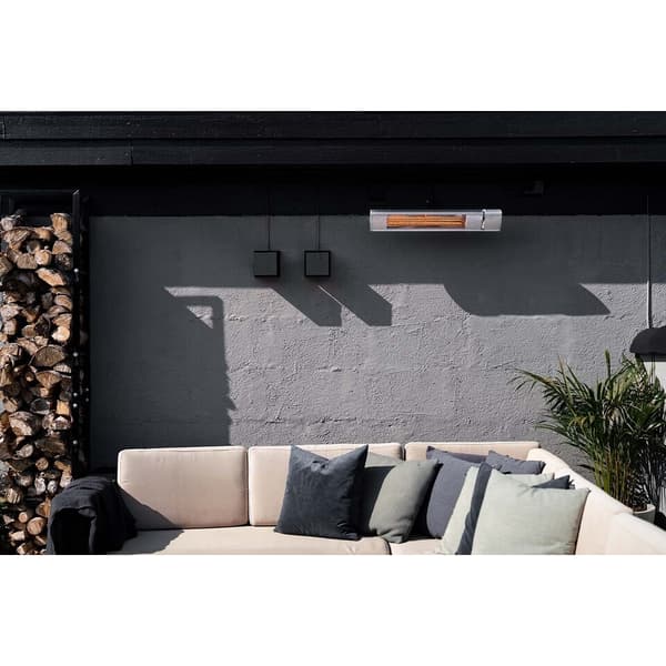 Namron Terrassevarmer m/Fjernkontroll 1500W Sølv