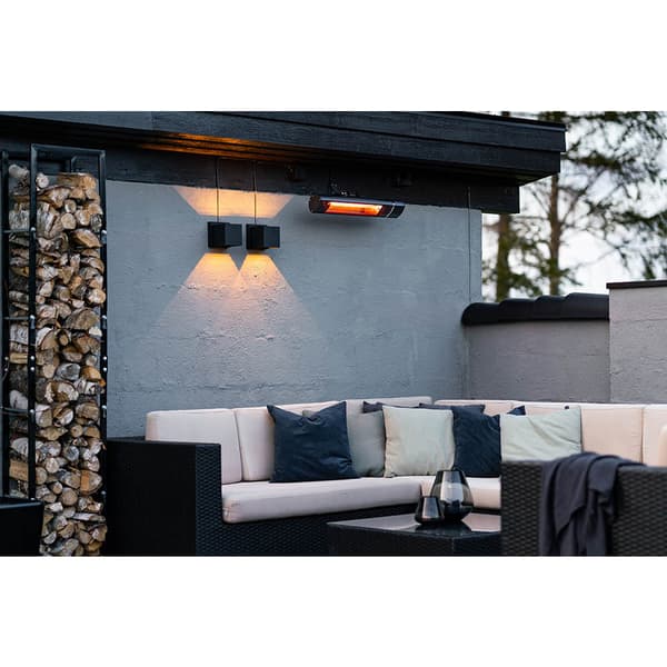 Namron Terrassevarmer Low Glare m/Fjernkontroll 2000W Sort