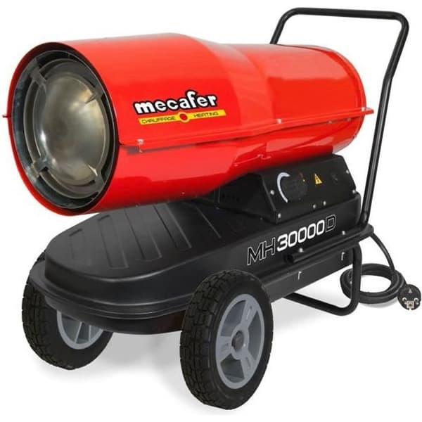 MECAFER Uppvärmning av byggarbetsplats / varmluftskanon Diesel / olja med inbyggd turbin 30000 W MH30000D
