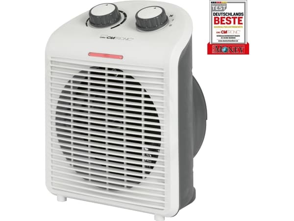 Clatronic HL3761WH, Sähkökäyttöinen lämpötuuletin, Sisätila, Lattia, Taulukko, Valkoinen, 2000 W, 220 - 240 V
