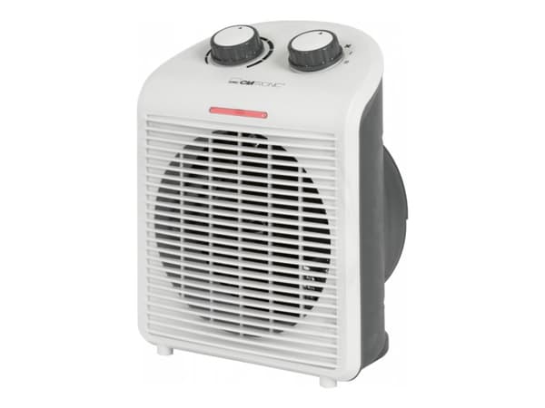 Clatronic HL3761WH, Sähkökäyttöinen lämpötuuletin, Sisätila, Lattia, Taulukko, Valkoinen, 2000 W, 220 - 240 V Valkoinen
