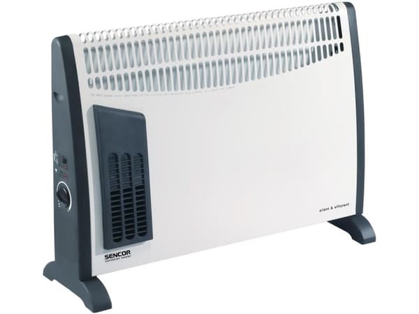 Sencor SCF 2001, Jäähdytin/puhallin, Seinä, Lattia, Musta, Valkoinen, 2000 W, 750 W, 680 mm