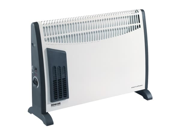 Sencor SCF 2001, Jäähdytin/puhallin, Seinä, Lattia, Musta, Valkoinen, 2000 W, 750 W, 680 mm musta, Valkoinen