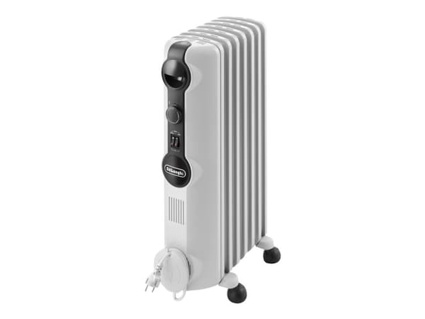 De'Longhi RadiaS TRRS 0715 - Oljeradiator - mobil - hvit