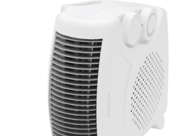 Bomann HL 1095 CB, Sähkökäyttöinen lämpötuuletin, Lattia, Valkoinen, 2000 W, 1000 W, 220 - 240 V