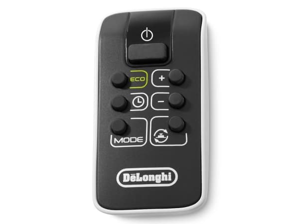 De’Longhi HFX65V20, Sähkökäyttöinen lämpötuuletin, Keraaminen, 24 h, Sisätila, Musta, Valkoinen, LED