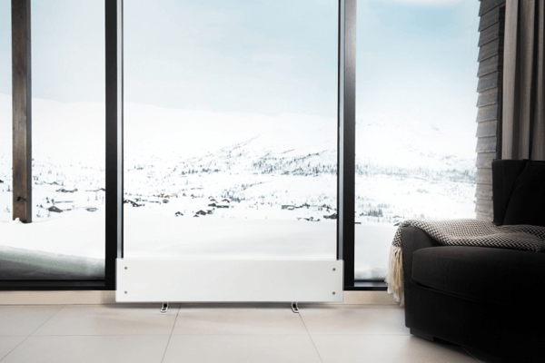 Adax Glas Varmeliste Clea L 08 KWT, 800W 230V med WiFi, hvid