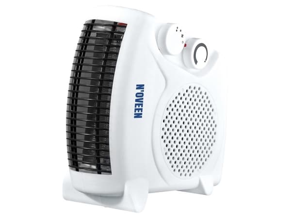 Noveen FH06, Viftedrevet elektrisk romvarmer, Innendørs, Gulv, Hvit, Rotasjon, 2000 W