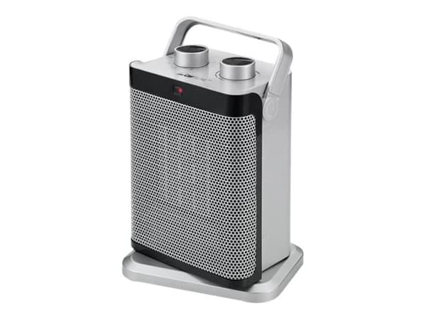 Clatronic HL 3631, Sähkökäyttöinen lämpötuuletin, Keraaminen, CE, Intertek GS, Harmaa, Rotaatio, 1500 W Harmaa