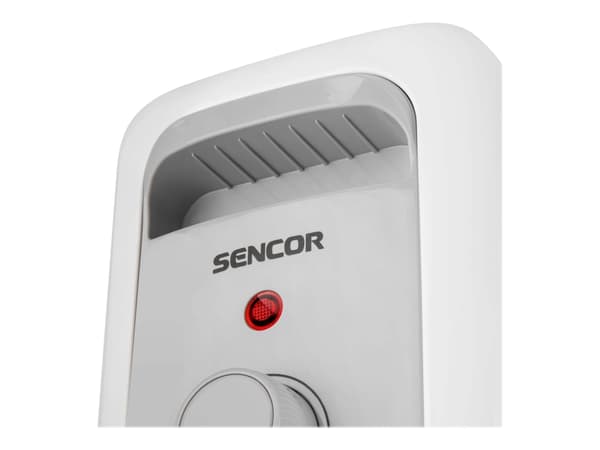 Sencor SOH 3211WH - Oljeradiator - frittstående, mobil - 2300 W - hvit