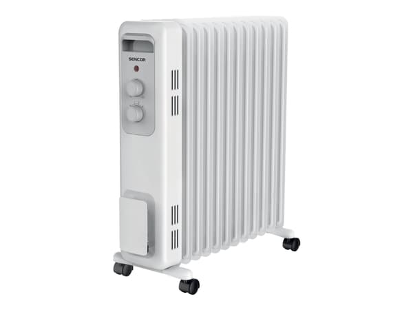 Sencor SOH 3211WH - Oljeradiator - frittstående, mobil - 2300 W - hvit