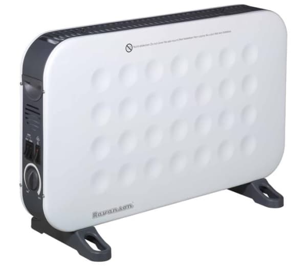 Ravanson CH-9000WT, Innendørs, Gulv, Hvit, Plast, Stål, Rotasjon, 2000 W