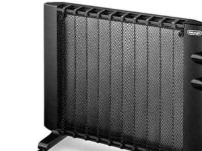 De'Longhi HMP 1000 - Oljefri radiator - veggmontert, mobil Sort