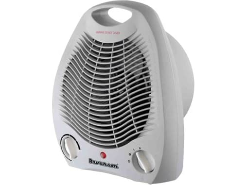 Ravanson FH-105, Sähkökäyttöinen lämpötuuletin, Lattia, Harmaa, Rotaatio, 2000 W, 1000 W
