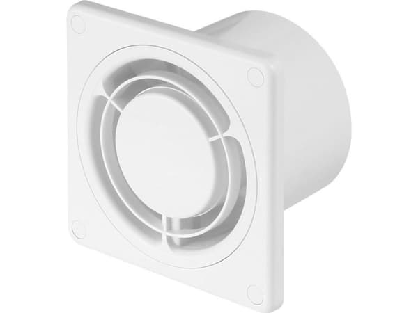 Poistoilmapuhallin fi 100 10W 80m3/h 230V IPX4 valkoinen RING E0007848 WWR100