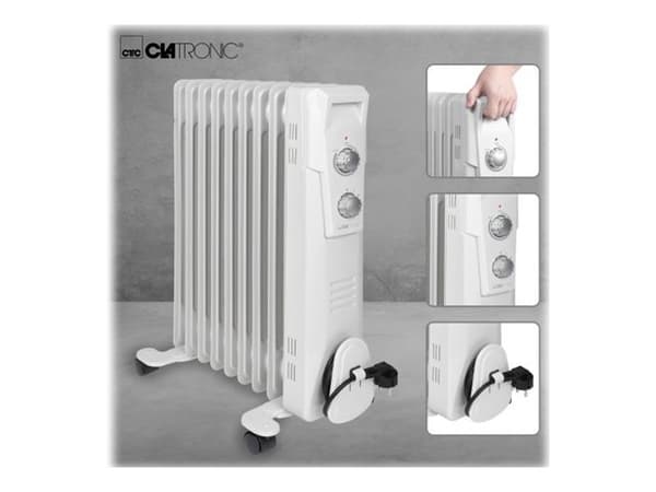 Clatronic RA 3736 - Oljeradiator - frittstående - 2000 W
