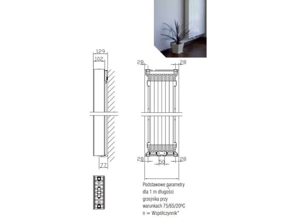 Stelrad Vertex Plan radiator type 22 500x2200mm 2115W