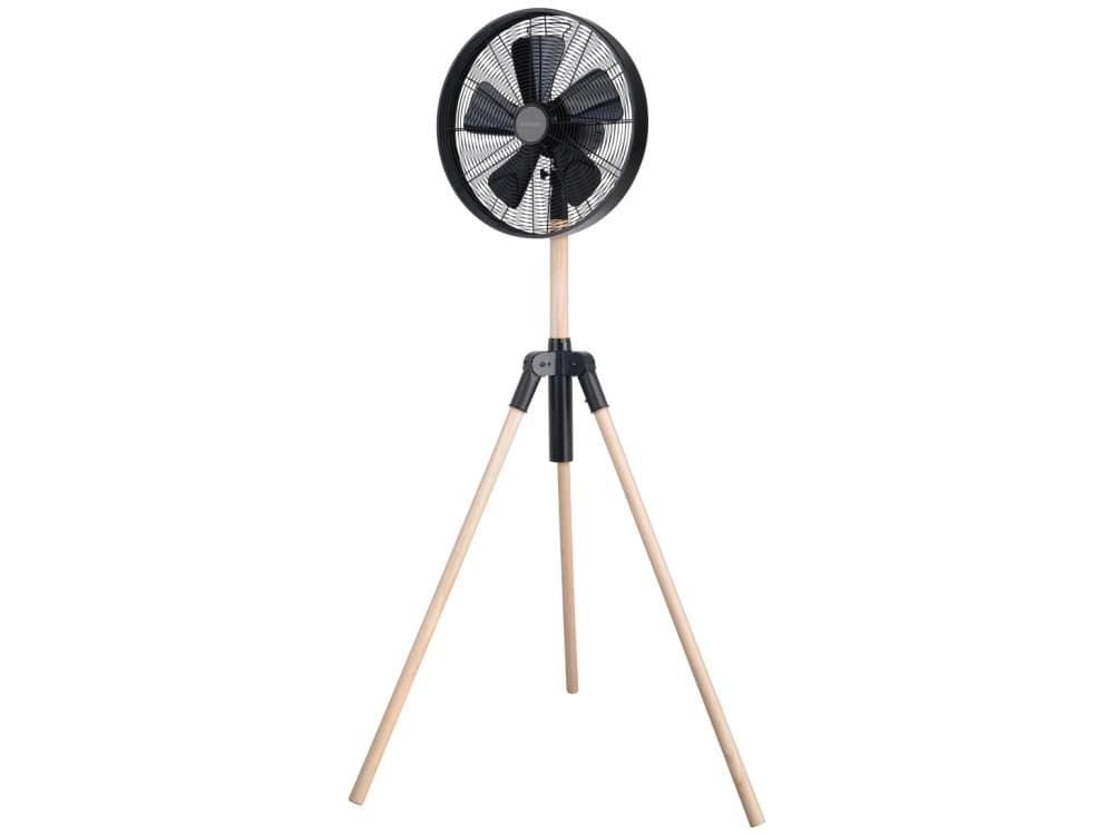 Activejet Selected WTS-135C, Bladfläkt för hushållsbruk, Svart, Trä, Golv, Metall, Plast, Gummiträ, 59 dB, 80°