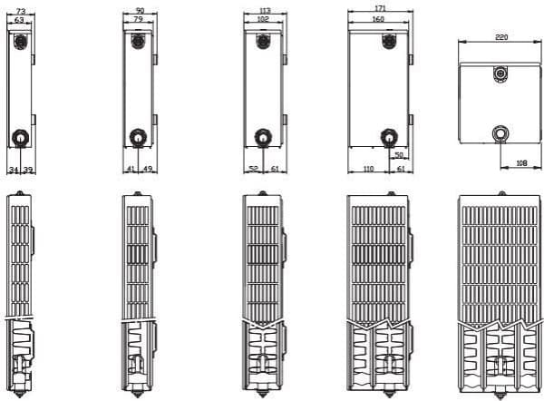 Stelrad Heater Planar Style Type 22 500 x 1600 mm 1824W (PS22160)