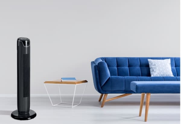 Concept VS5110, Husholdningstårnvifte, Sort, Gulv, 62 dB, 26 m³/t, 60°