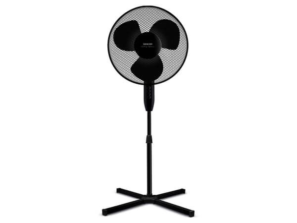 Sencor SFN 4031BK, Kotitaloustuuletin lavoilla, Musta, Lattia, 54 dB, 40 cm, 3559,2 m³/h