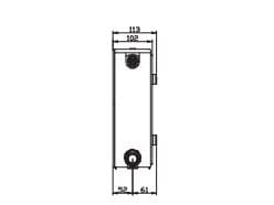Stelrad Planar dekorativ radiator med slät frontpanel Typ 22 60 x 50cm vänstersidig (GR-ST-P-22/60/050L)