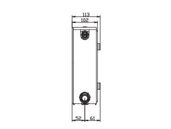 Stelrad Planar Style dekorativ radiator med slät frontpanel Typ 22 90 x 50cm (GR-ST-PS-22/90/050)