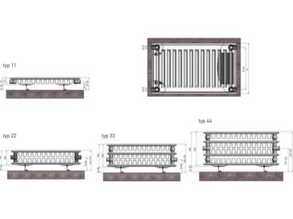 Termo Teknik Termolux Classic patteri Tyyppi 22 500 x 1600mm 1864 W