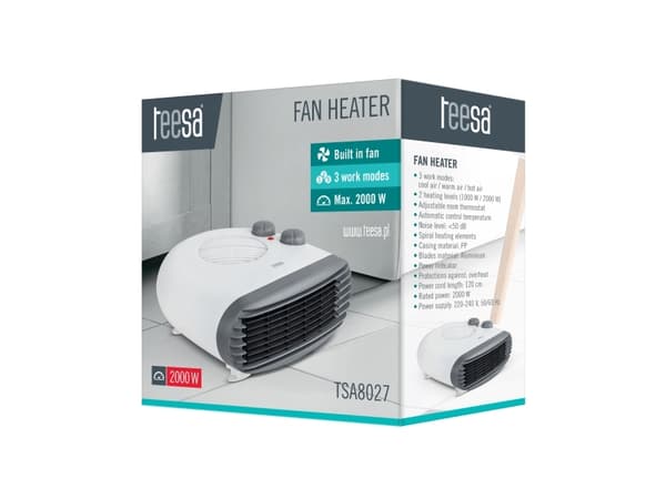 Fläkt Teesa TSA8027 värmefläkt - 2000W