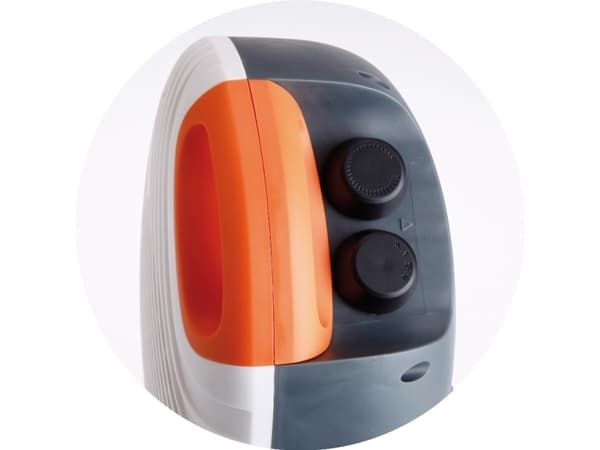 JATA TV64, Viftedrevet elektrisk romvarmer, Grå, Oransje, Hvit, Rotasjon, 2000 W, 1000 W, Elektrisk