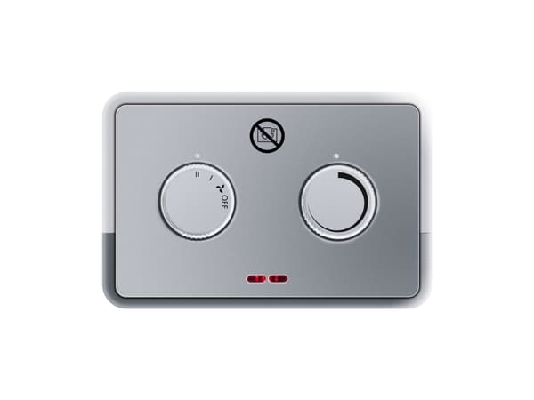Steba KH 4, Viftedrevet elektrisk romvarmer, Keramisk, Innendørs, Gulv, Sølv, Hvit, Rotasjon