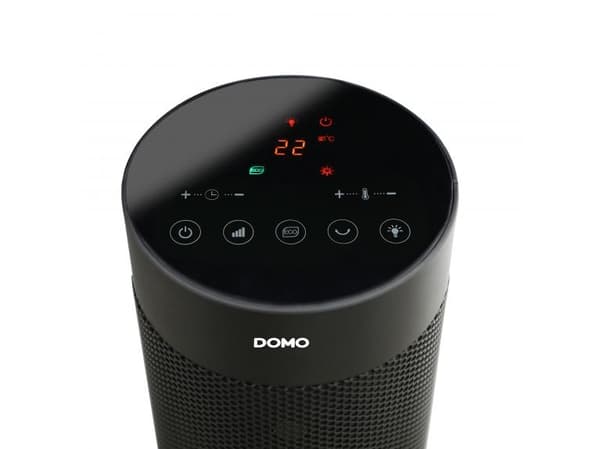 Domo DO7345H, Keraaminen, 24 h, Sisätila, Lattia, Musta, LED