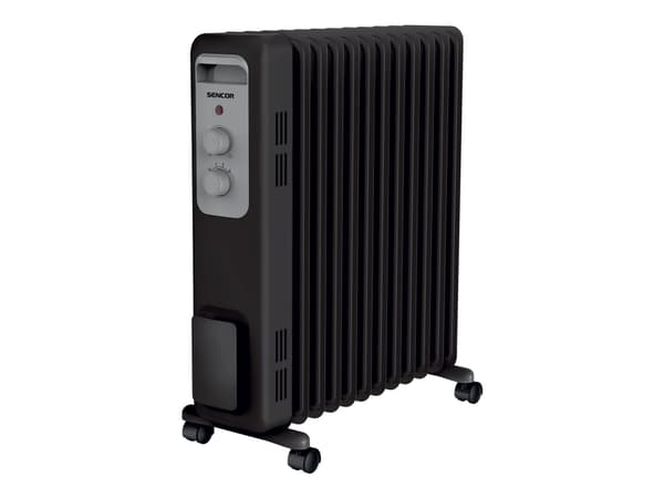 Sencor SOH 3311BK - Oljeradiator - frittstående, mobil - 2300 W - svart