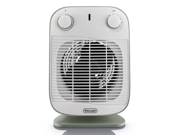 De’Longhi HFS50B20.GR, Sähkökäyttöinen lämpötuuletin, IP21, Sisätila, Vastaanotto, Lattia, Taulukko, Vihreä, Valkoinen, Rotaatio Vihreä, Valkoinen