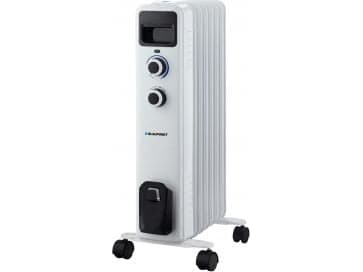 Blaupunkt HOR301, Olje-elektrisk romvarmer, Olje, Innendørs, Gulv, Hvit, 1500 W