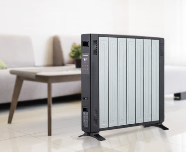 Blaupunkt HCO701, Konvektorisähköinen tilalämmitin, 24 h, Sisätila, Lattia, Musta, Valkoinen, LED