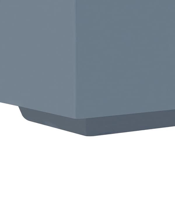 Ildsted Grå MgO Stål 143 x 71 x 31 cm Propangas Terrassevarmer Rektangulær Form til Perfekte Aftener i Haven