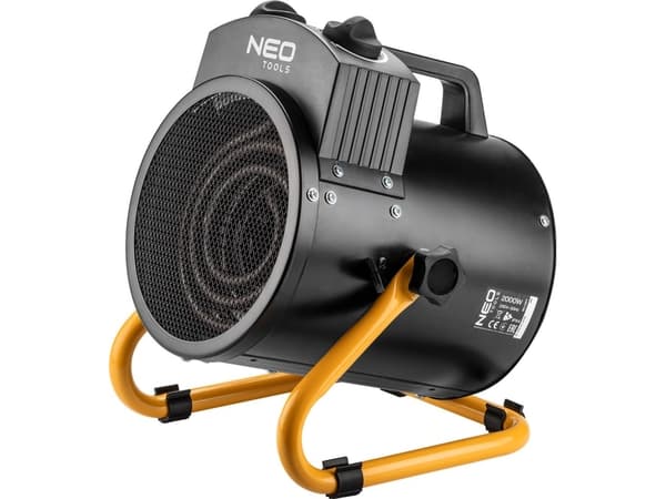NEO TOOLS 90-067 Elektrisk varmeapparat Rustfrit stål 2000 W IPX4 Sort