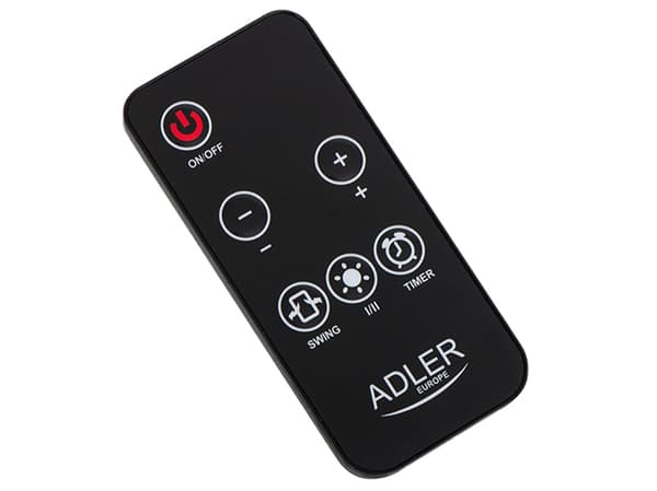 Adler AD 7731, Viftedrevet elektrisk romvarmer, Keramisk, 45°, 8 timer, Innendørs, Gulv