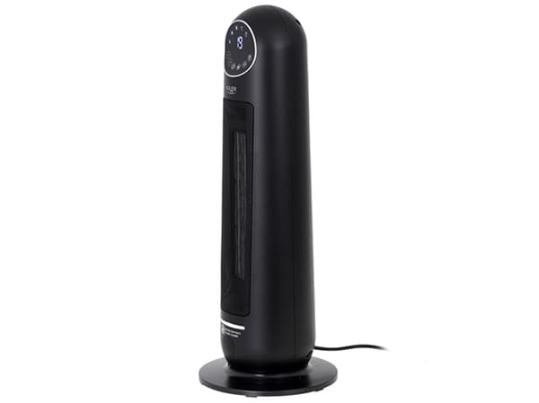 Adler AD 7731, Viftedrevet elektrisk romvarmer, Keramisk, 45°, 8 timer, Innendørs, Gulv