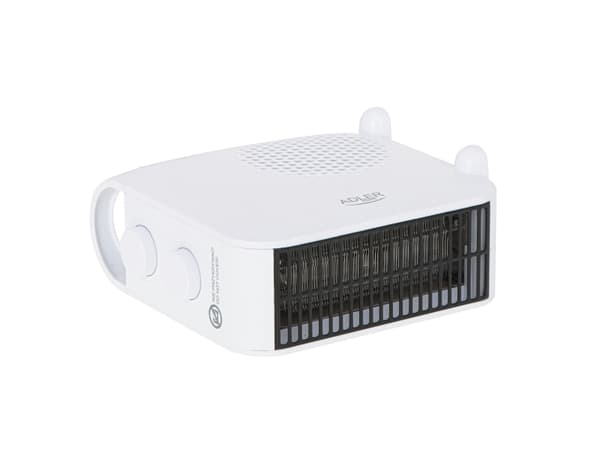 Adler AD 7725W, Sähkökäyttöinen lämpötuuletin, 1,3 m, Sisätila, Lattia, Valkoinen, Polypropeeni (PP)